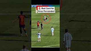 Argentina Red Card in World Cup Final 😱 Enzo Fernandez Sent Off vs Spain | Spain vs Argentina 2026