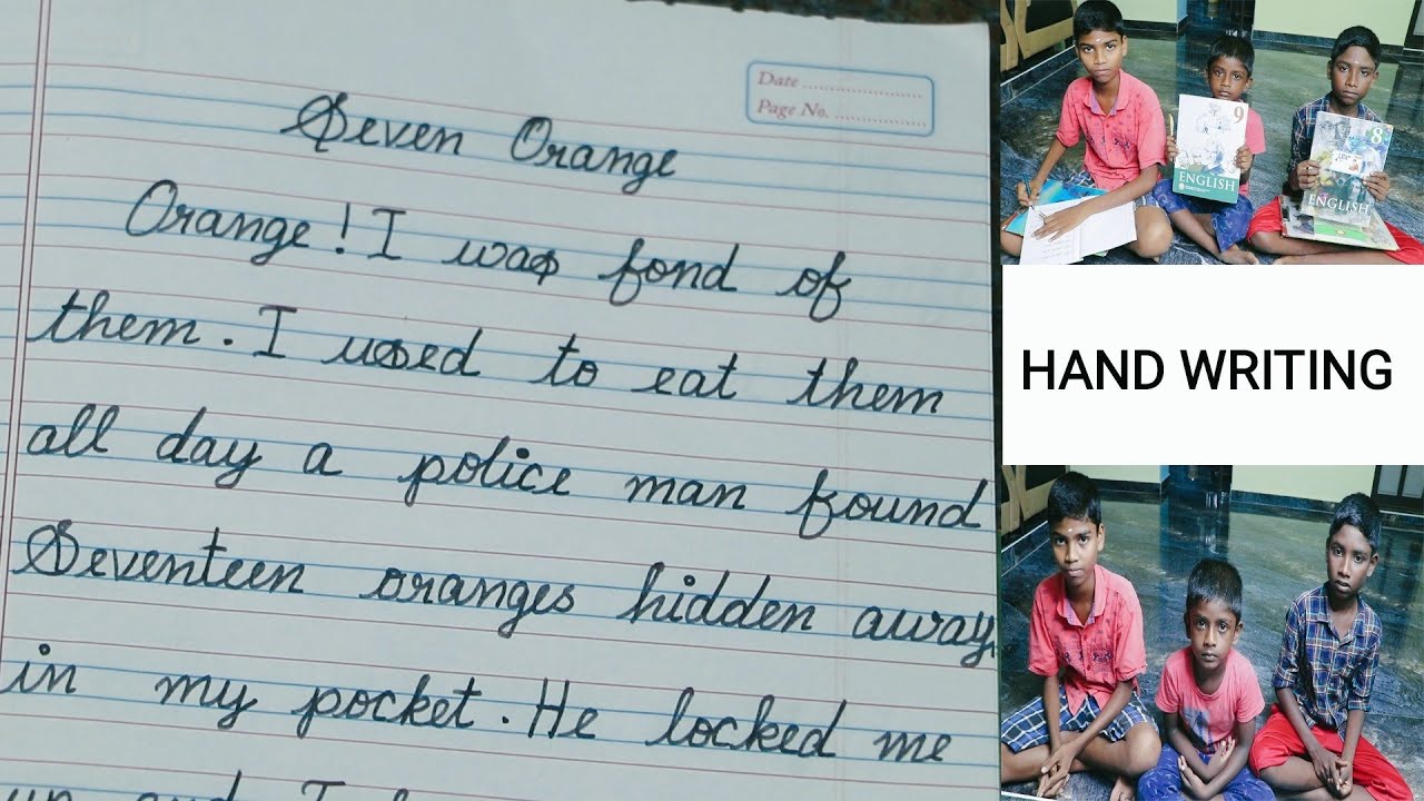 எங்கள் பிள்ளைகளின் அழகான HAND WRITING பார்க்கலாம் வாங்க / தர்ஷன், ஷரத் ...