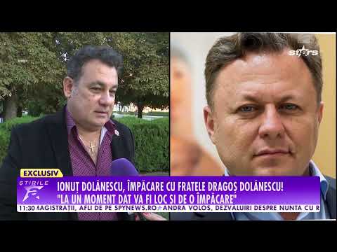 Ionuț Dolănescu, despre împăcarea cu Dragoș: „Ce mai avem de împărțit?” | Știrile Antena Stars