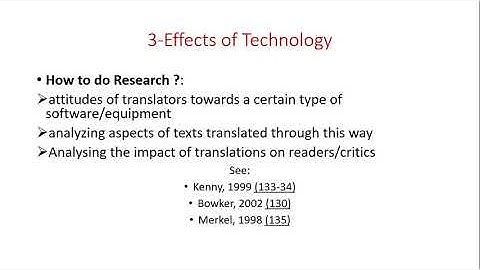 1-Translation Technology 2- Translation History 3- Translation Ethics 4- Terminology and Glossaries