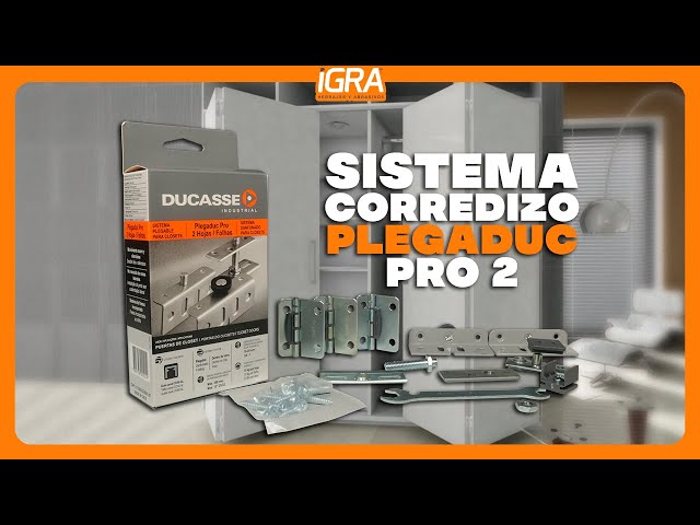 Kit Herrajes Placard Puertas Plegables Plegaduc Pro 2 Hojas