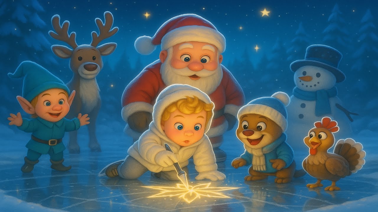 The Mirror Lake Wishes – Telo & Milo Draw Dreams on Ice ❄️⭐💫