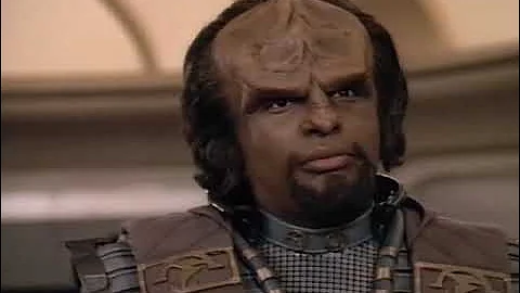 "I Am Worf Commanding the Enterprise." Worf