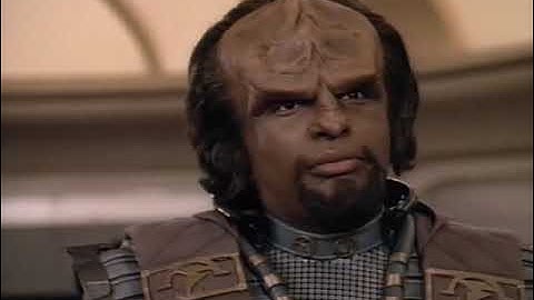 "I Am Worf Commanding the Enterprise." Worf