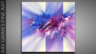 abstract painting simple techniques beginners relaxing
