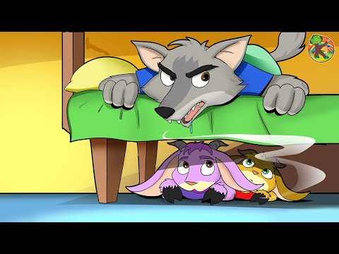 Wolf and Seven Little Goats | KONDOSAN English Fairy Tales & Bedtime Stories for Kids | Cartoon