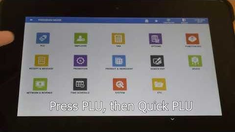 Quick PLU operation with Sam4POS and HM616 Tablet