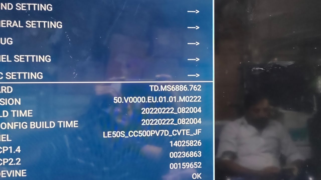 How To Open  CAIXUN Android Tv Service Manu TD.MS6886.762