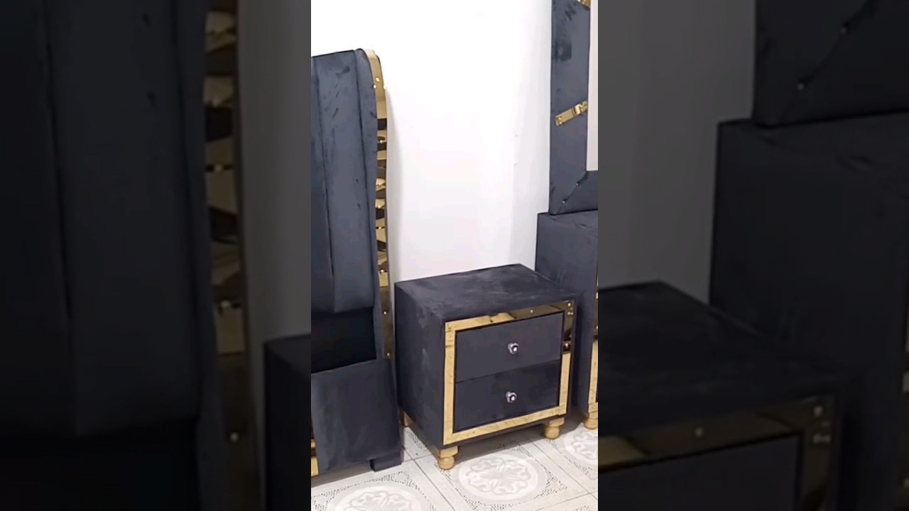 Elegance Redefined: Poshish Bed Set with Spacious Wardrobe | Luxurious Home Furnishings|ahfurniture