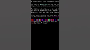 How to increase font in archiso #shorts #archlinux