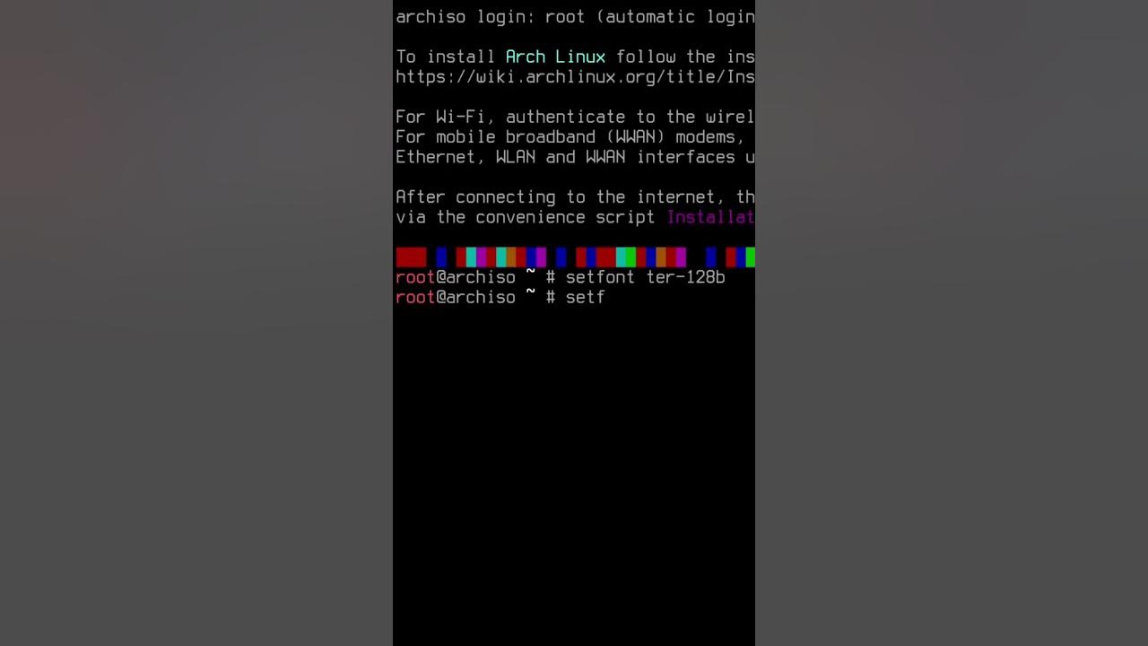 how-to-increase-font-in-archiso-shorts-archlinux-youtube