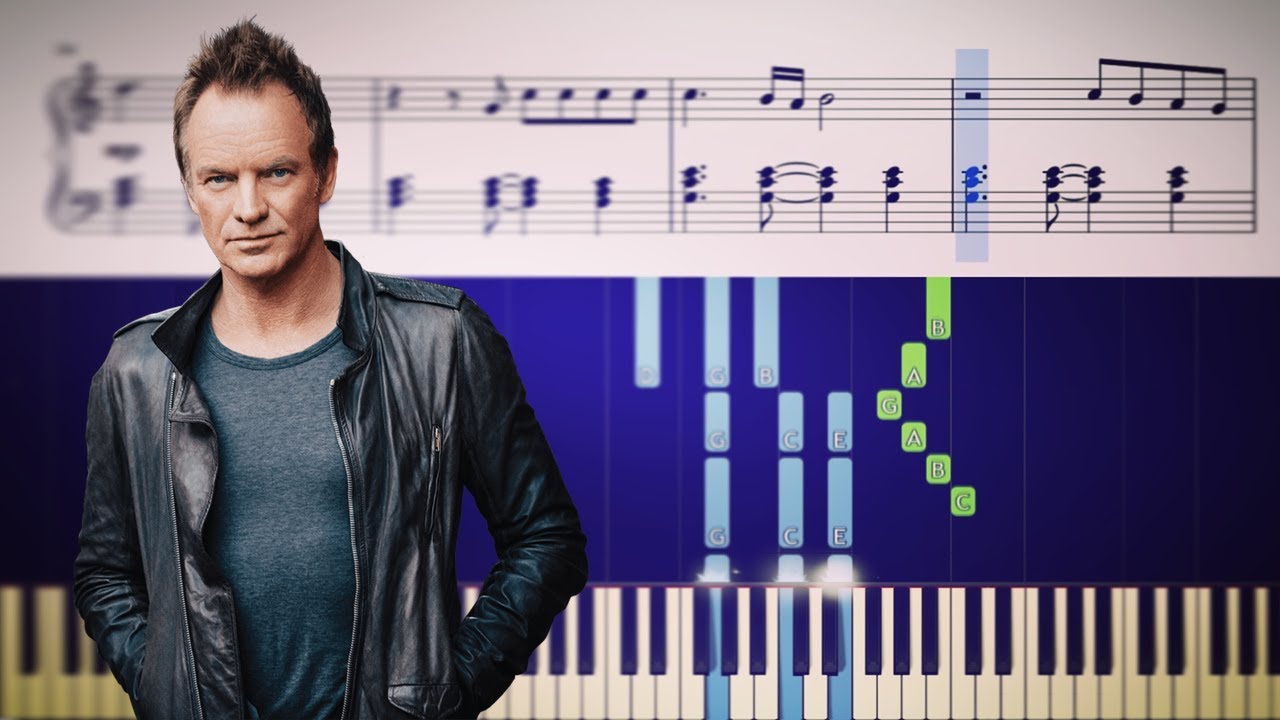 The Police - Every Breath You Take - Piano Tutorial + SHEETS
