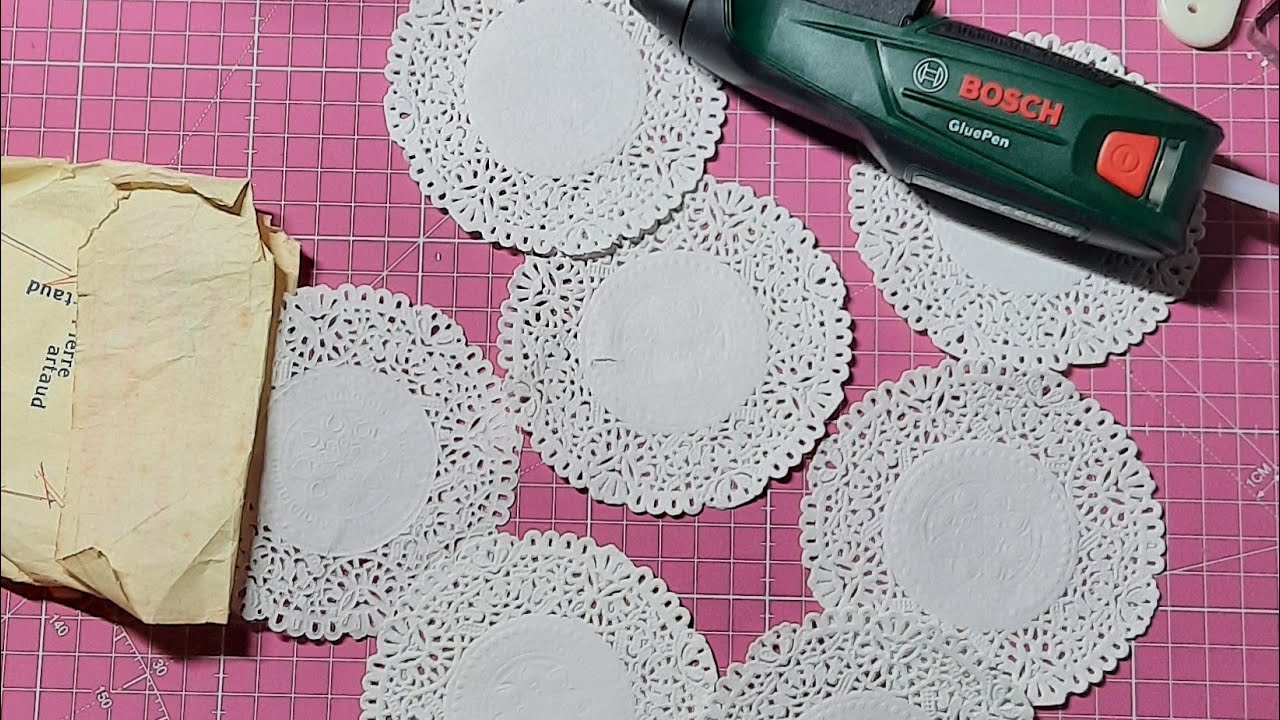 Tuto Fleur papier dentelle facile