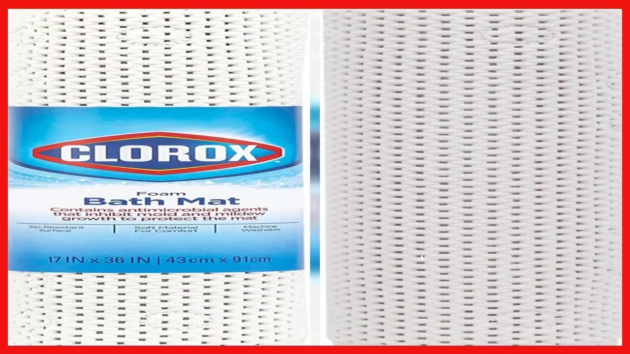 Great product Clorox Cushioned Foam Bath Mat for Tubs, NonSlip with