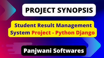 Project Synopsis | Student Result Management System using Python Django Sqlite
