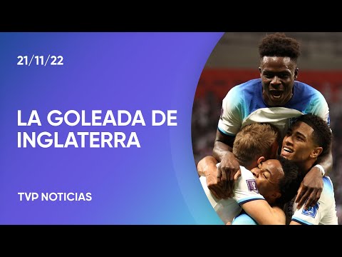 Inglaterra goleó 6-2 a Irán en la apertura del Grupo B