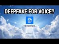 This is the best VOICE CLONING program (a little scary) - Descript AI