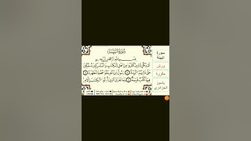 سورة البينة/ياسين الجزائري/ورش/مكررة