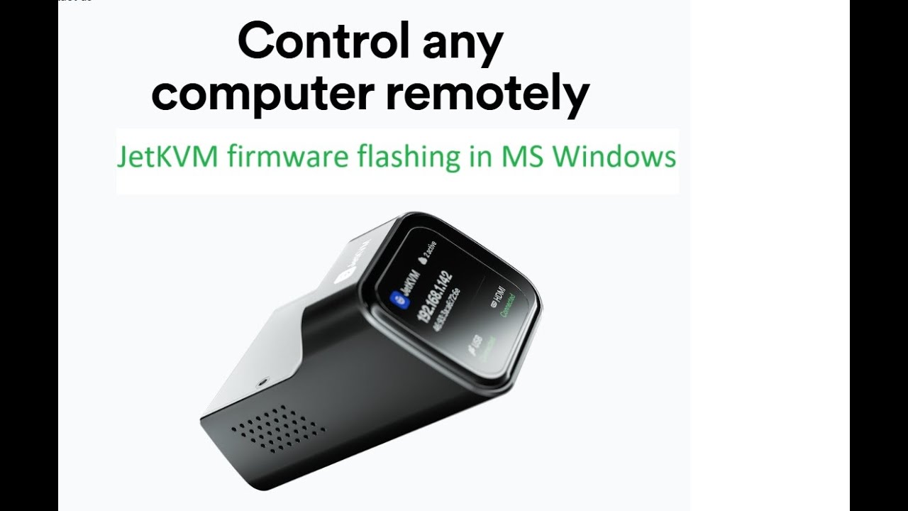 JetKVM] 遠くからコンピュータを制御する ファームウェア更新 - ラズ
