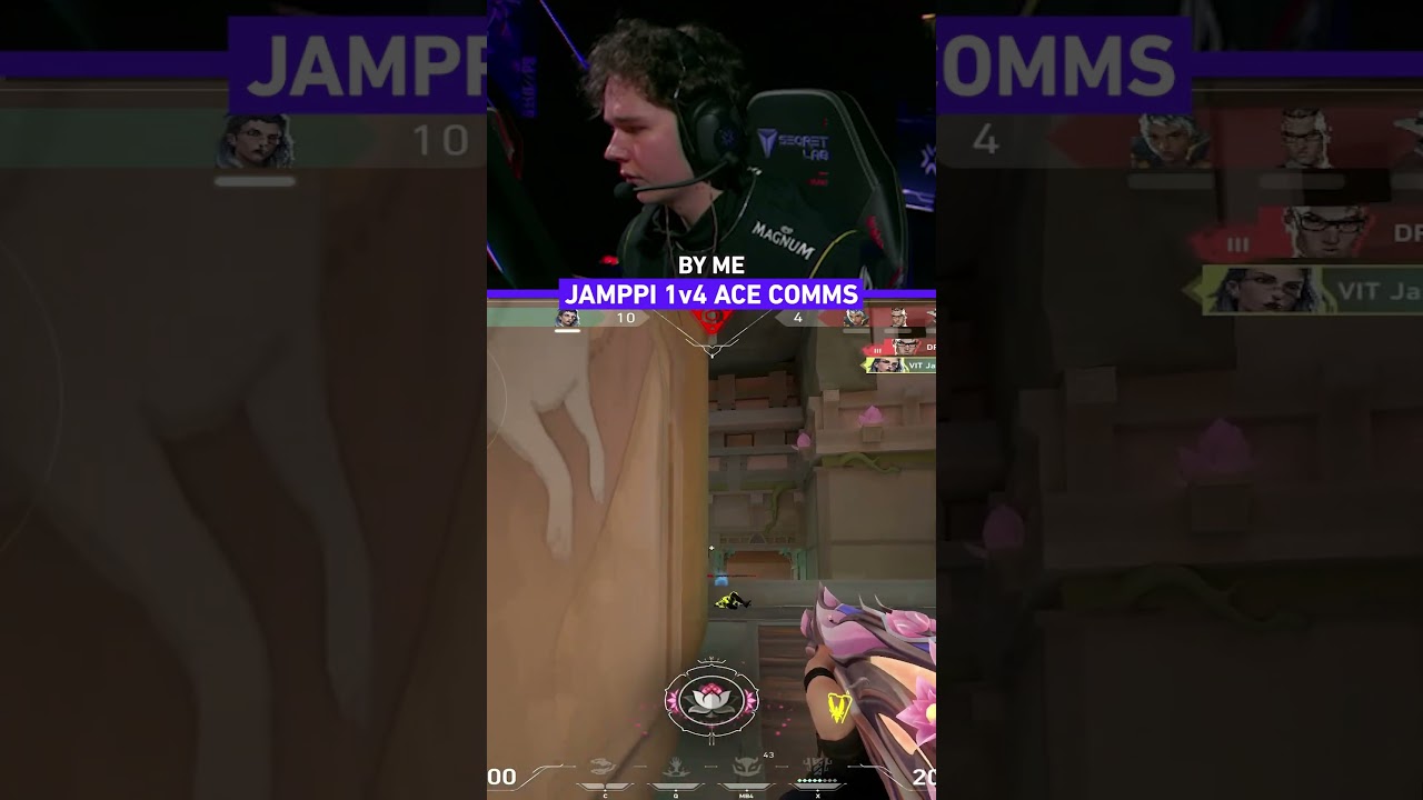 An inside look on how Jamppi pulled off that 1v4 ACE 👀 #valorant #valorantmasters #shorts #vct
