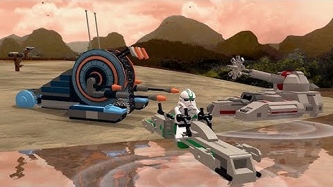 Star Wars: Battlefront II (2005) Brickwars Clone Wars Demo - Kashyyyk Autumn Reskin - Republic