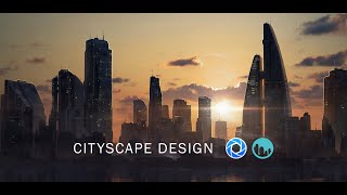 Concept art cityscape by using 3D-Coat and Keyshot