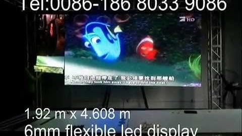 Customized HD LED flexible screens 6mm pitch Email: flexible.led.display.screen@gmail.com