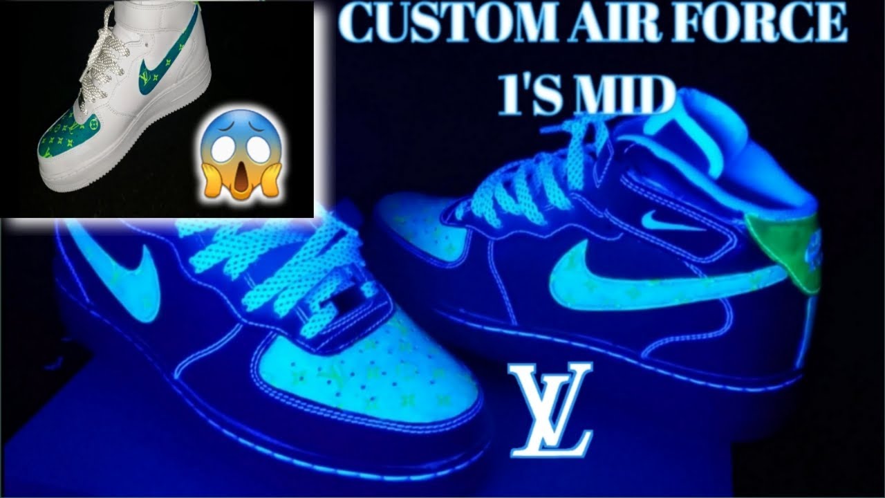 Ah love love loving these custom Louis Vuitton inspired Air Force