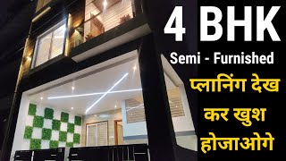 V179 4 Bhk Ultra Luxury Semi Furnished Villa With Modern Architecture Design