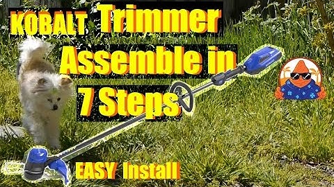 Kobalt 40V WEEDWACKER Cordless String Trimmer Assemble in 7 EASY Steps!