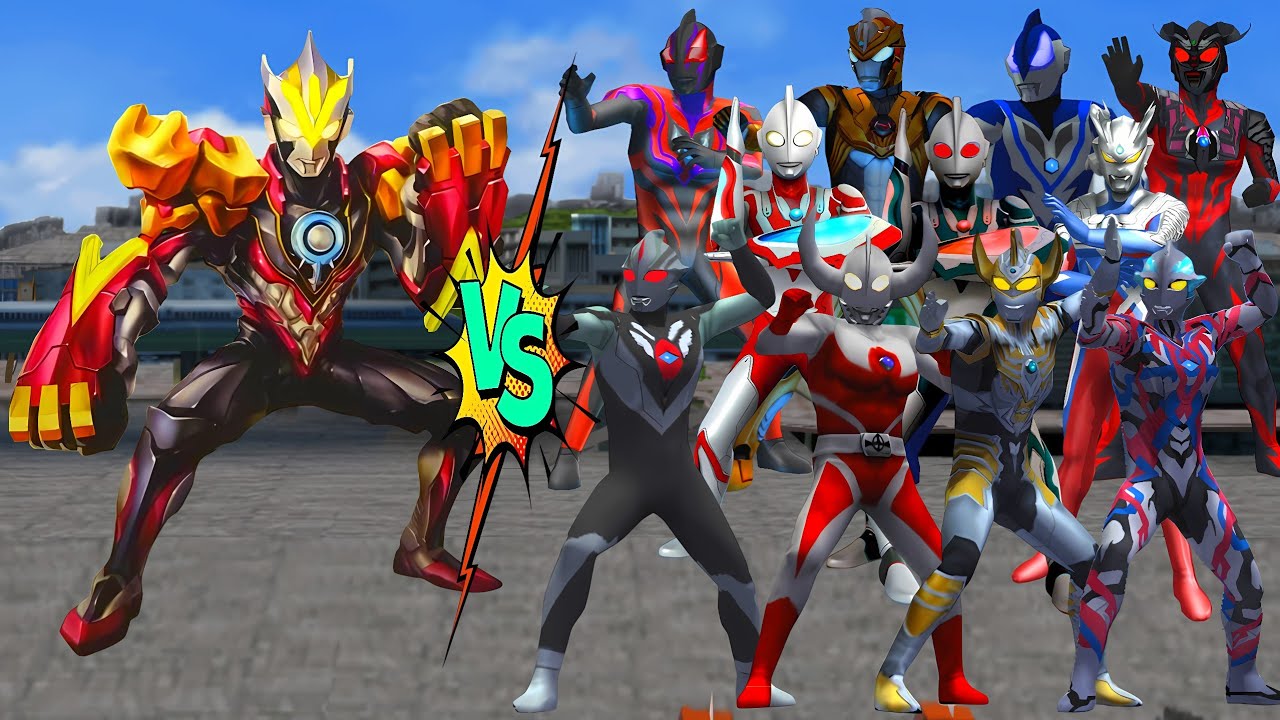 ウルトラマン ORB PHOTON VICTORIUM VS ULTRAMAN BLAZAR, TAIGA, GEED, ZERO, RIBUT, FATHER OF ULTRA #ウルトラマン