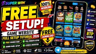 DM Win Game Website FREE SETUP FREE Source Code Download Complete cPanel Installation Tutorial