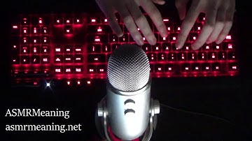 Mechanical Keyboard Typing Sound ASMR - 100 WPM (Aggressive) - No talking - Cherry MX Red