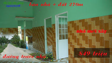 (Đã bán)nhà mặt tiền đường bê tông 4m có thổ cư tại xã hòa định chợ gạo tổng diện tích 270m