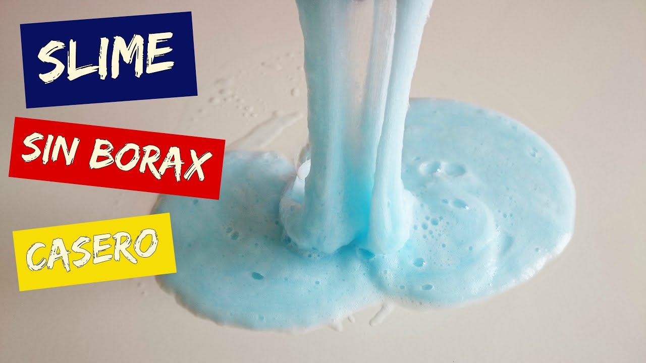 Como hacer SLIME casero SIN BORAX con detergente - YouTube