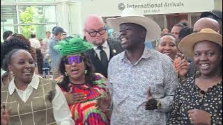 Riggy G and Dorcas Rigathi touch down in Seattle Washington