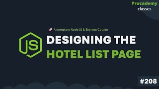 Design Hotel Listing Page in React | Complete Node JS + Express Course | Part #208
