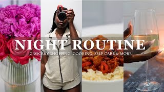 FALL NIGHT ROUTINE | cozy autumn evening, relaxing, self care, cooking & more *aesthetic*