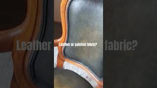 Faux leather paint effect! #diy Budget friendly home decor hack!