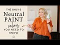 INTERIOR DESIGN | Best Neutral Paint Colors