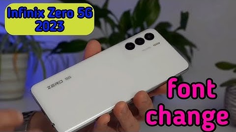 How To Change Font Style In Infinix Zero 5G 2023, Infinix Zero 5G 2023 Mein Font Style Setting
