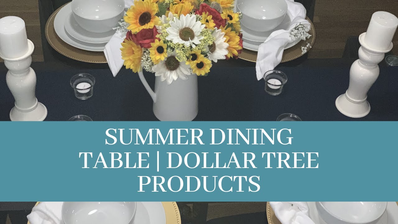 Dollar Tree Tablescape | Summer Dining Room Refresh 