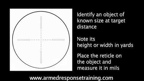 Range estimation with a mil-dot reticle.mov