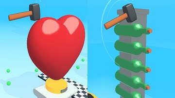 Hammer Flip! Very Satisfying And Relaxing ASMR Slicing Game