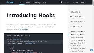 ReactJS Tutorial - 7 - Hooks Update