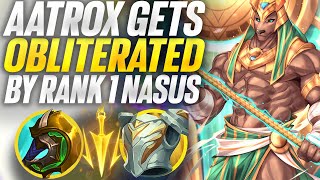 Aatrox gets OBLITERATED by Rank 1 Nasus! | Carnarius | League of Legends