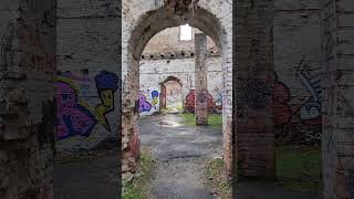 Ruins of Paramonov&#39;s 19th century warehouses in Rostov-on-Don.