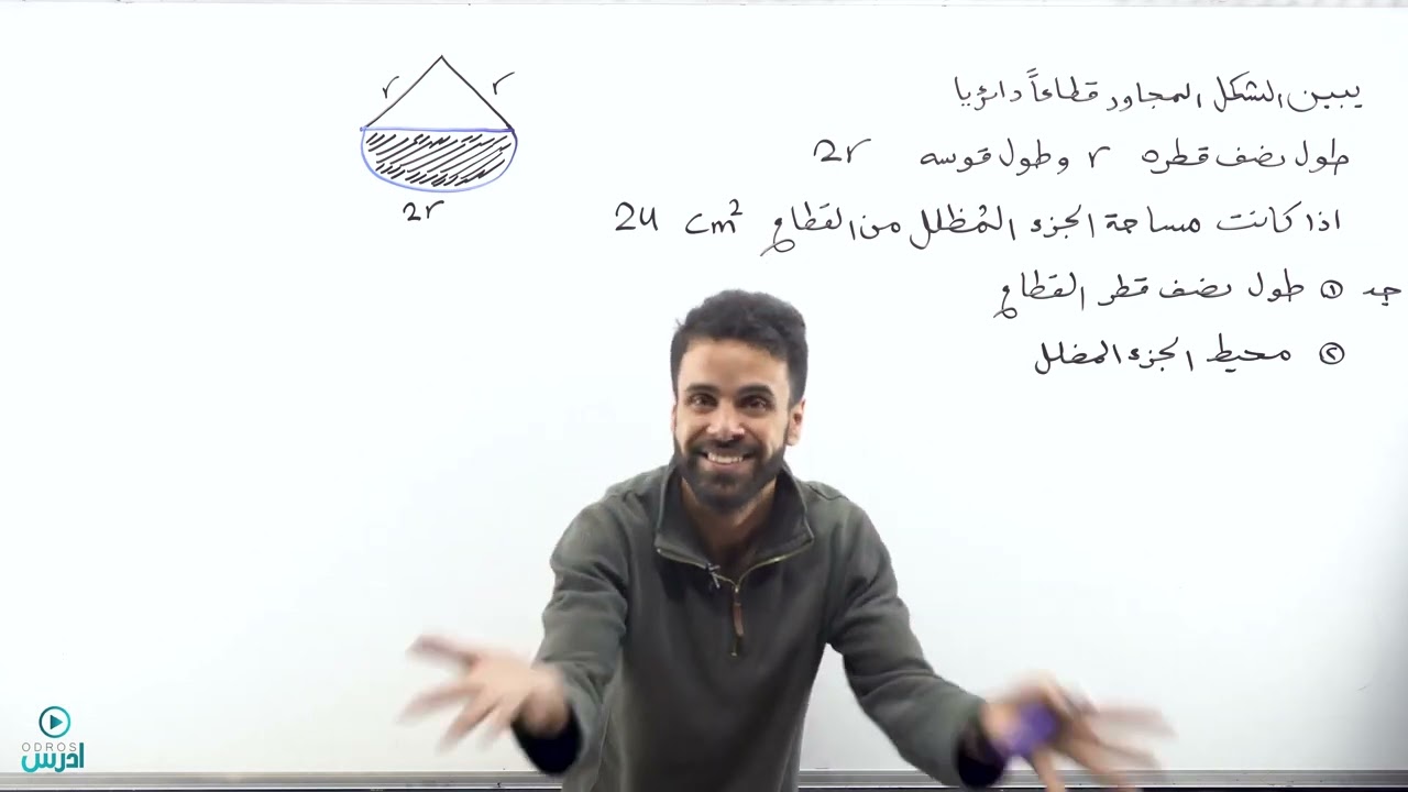 الاقترانات المثلثية الجزء التاسع _ حصة رقم 16 _ (الأول ثانوي) - الاستاذ منذر ابو عواد