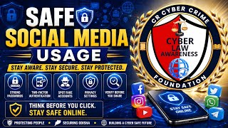 Safe Social Media Usage✅ | Cyber Security Awareness 2026 | Protect Your Privacy & Stay Safe Online🚀