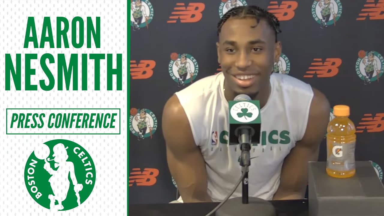 Aaron Nesmith and Payton Pritchard introduced by Celtics - CLNS Media